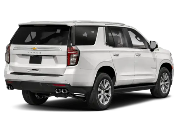 White Tahoe PPV Rear