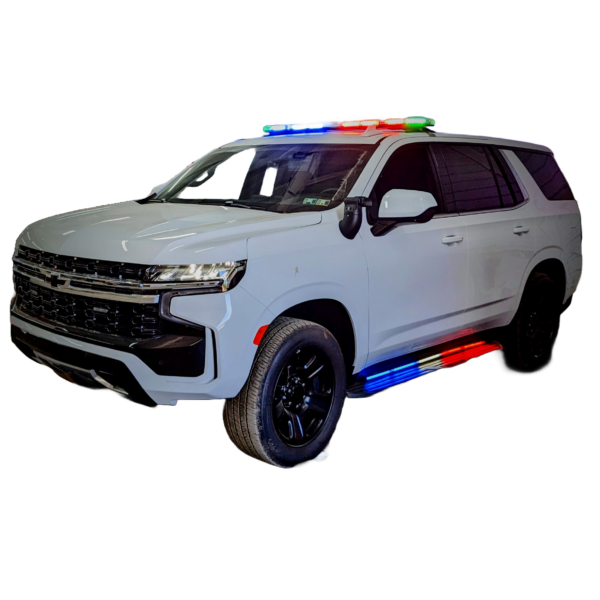 police tahoe with lights