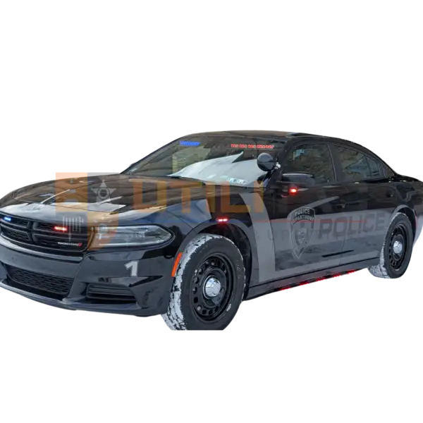 Dodge Charger Pursuit with red and blue lights