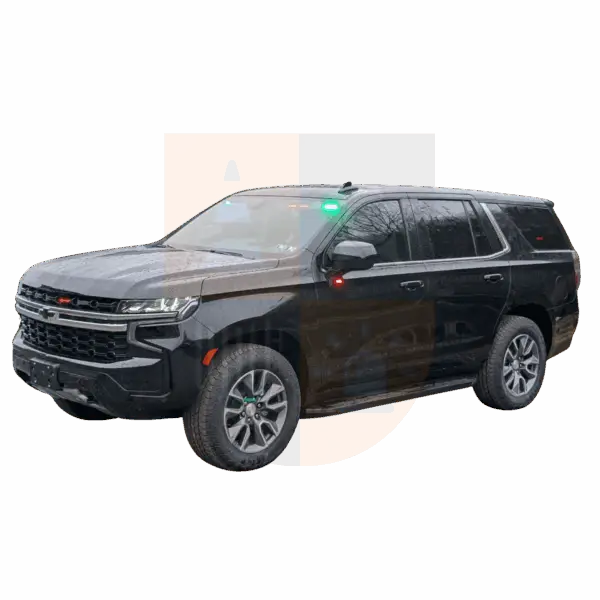 black tahoe ssv police car from the side